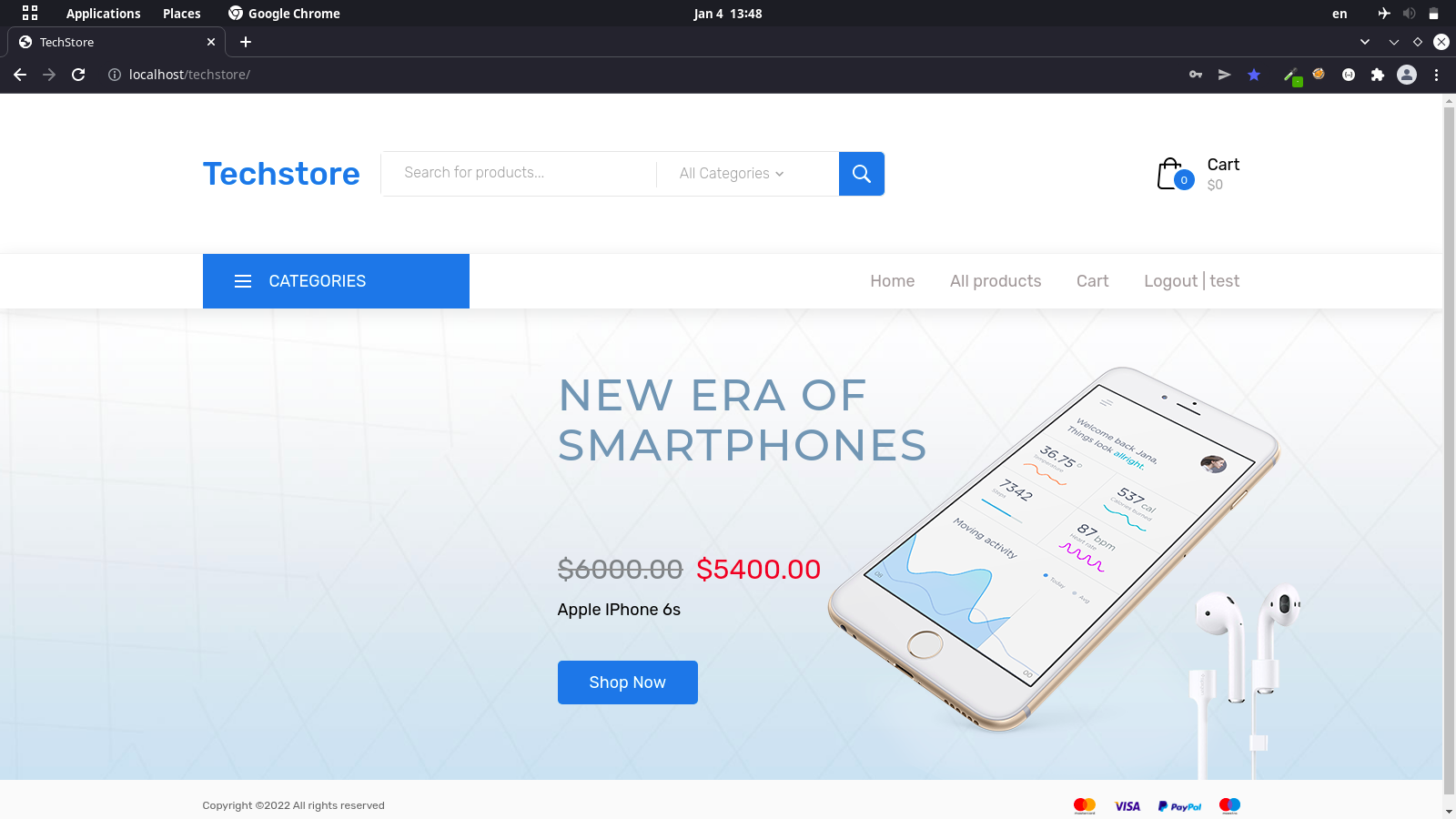 Techstore - homepage